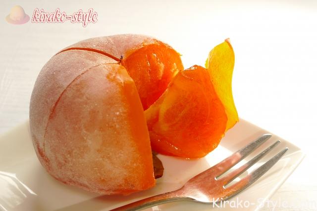 冷凍　完熟柿　シャーベット