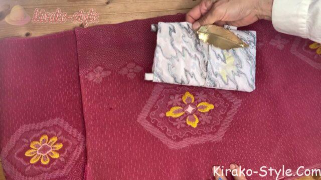 スマホショルダー　スマポーチ　和布　和柄　着物生地