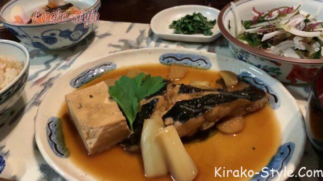 夕食　晩御飯　ディナー　梅雨　石カレイ