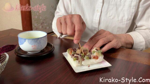 水無月　和菓子　手作り　レンジ