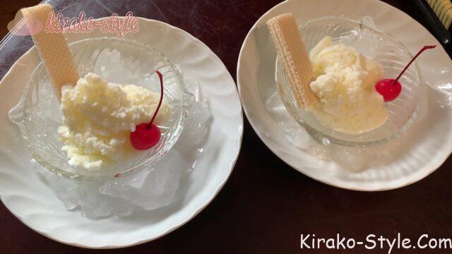 バニラアイス　自家製