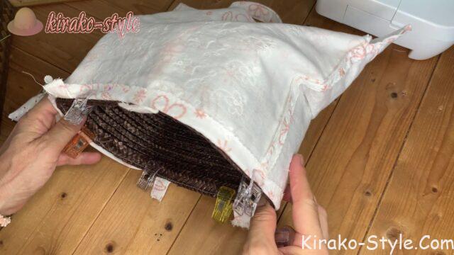 かご巾着　作る