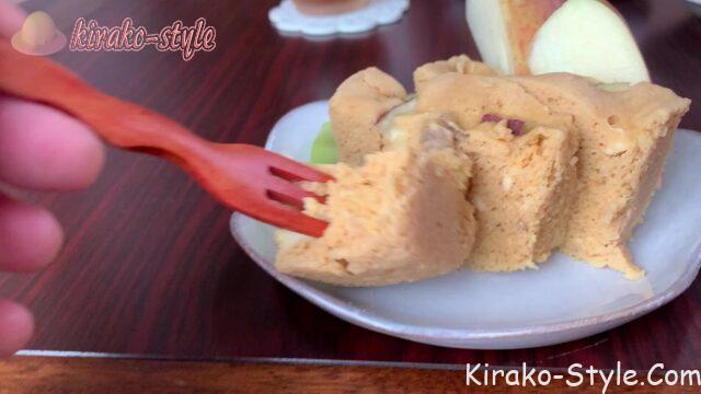 サツマイモきな粉の蒸しパン　和菓子