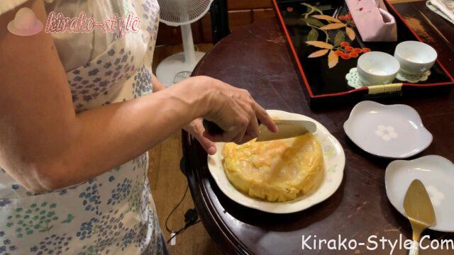 りんごのヨーグルトケーキ　炊飯器　小麦粉