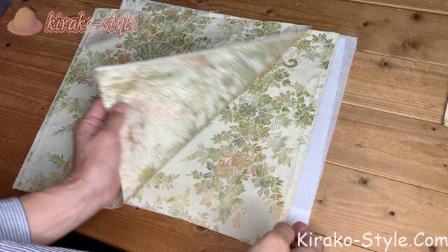 小さめ　トートバッグ　着物リメイク　羽織リメイク　マジョリカお召