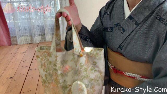 マジョリカお召 羽織から リメイク キーケース キーホルダー