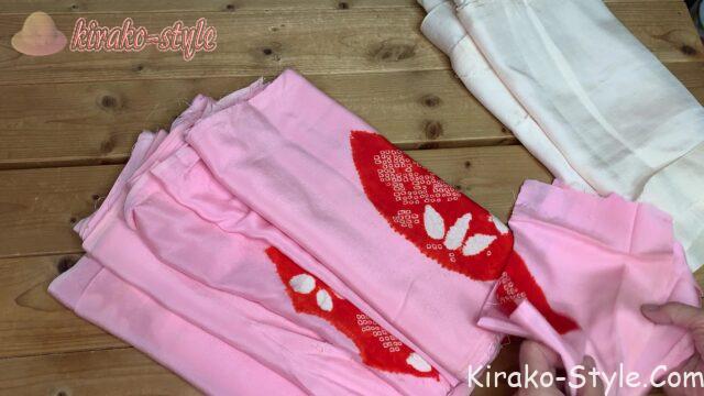 ネックウォーマー　長襦袢　着物リメイク