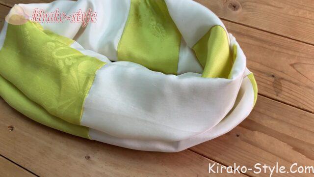 ネックウォーマー　着物リメイク　胴裏　羽織裏地