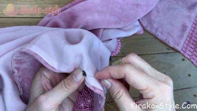 着物　ショール　スナップボタン　ポンチョ風　1枚　2枚