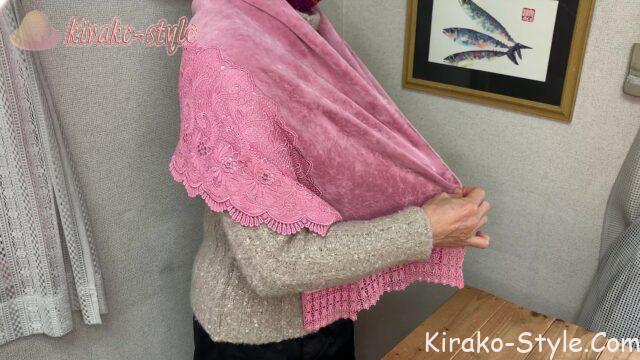 着物　ショール　スナップボタン　ポンチョ風　1枚　2枚