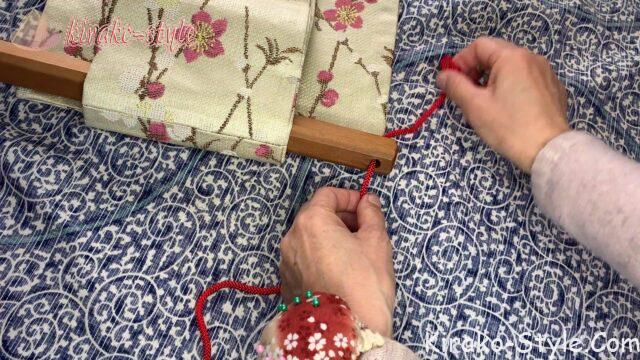 名古屋帯 全通柄 切らない 紅白梅 テーブルランナー タペストリー