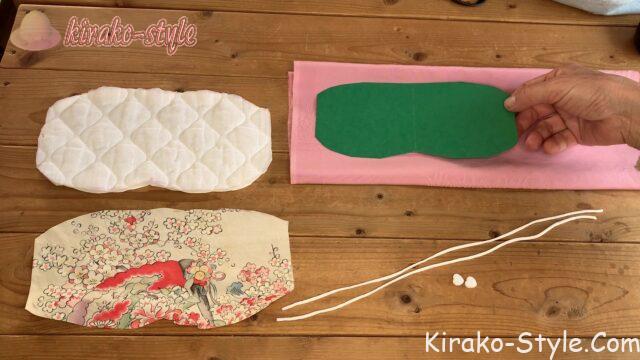 羽織　着物　リメイク　シルクアイス　絹枕カバー　ハギレ