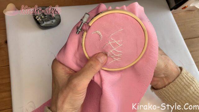 羽織　着物　リメイク　シルクアイス　絹枕カバー　ハギレ