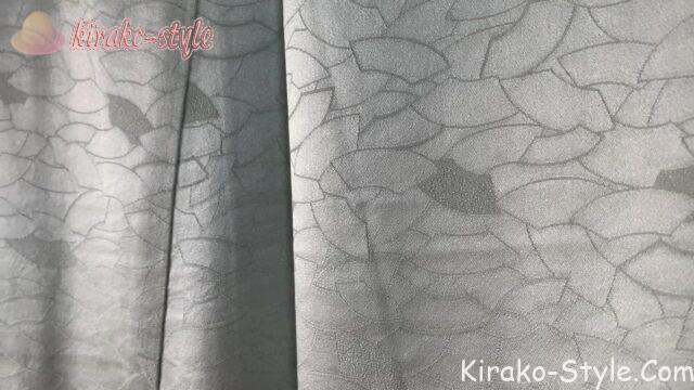 着物リメイク　色無地　地紋　若草色　ドレープ　ロングベスト　型紙なし　体形カバー