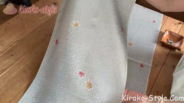 ストール　ボレロ　羽織　着物リメイク　シルク　絹　ボタンループ　クルミボタン　2way